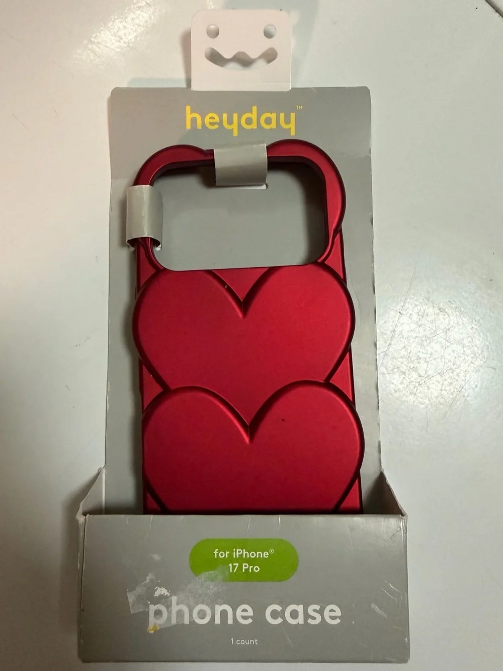 heyday Red Heart Phone Case for iPhone 17 Pro